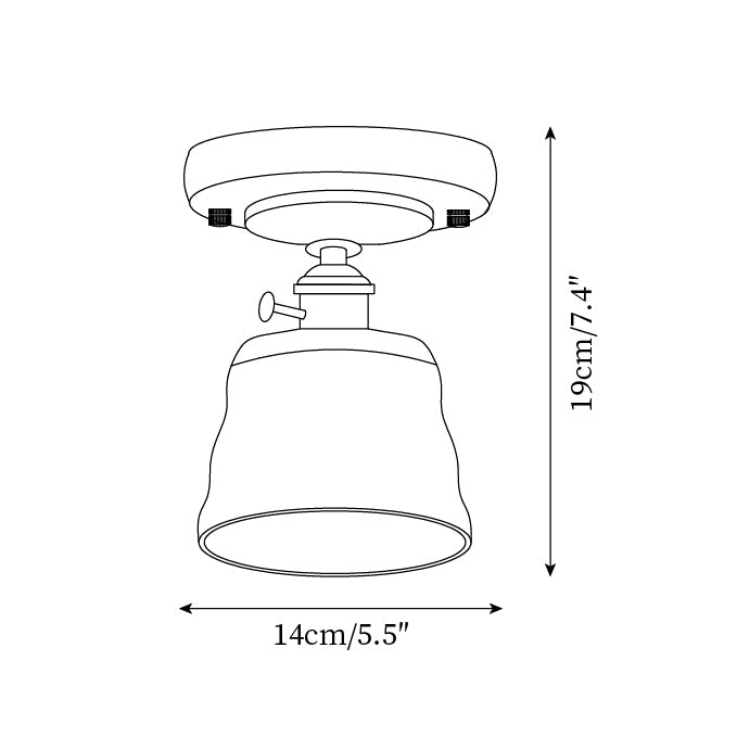 Dorrenelis Glass Ceiling Light-Moonnatur