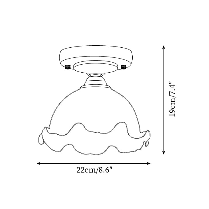 Dorrenelis Glass Ceiling Light-Moonnatur