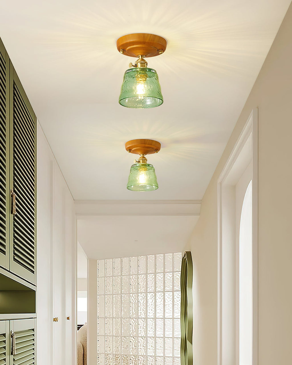 Dorrenelis Glass Ceiling Light-Moonnatur