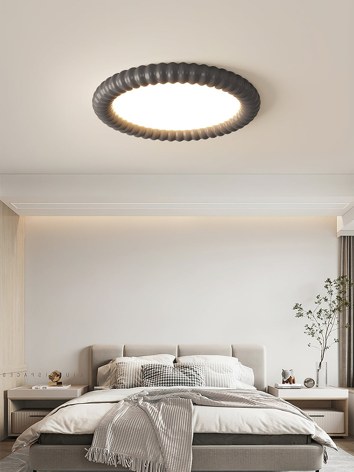 Wrenune Resin Ceiling Light-Moonnatur
