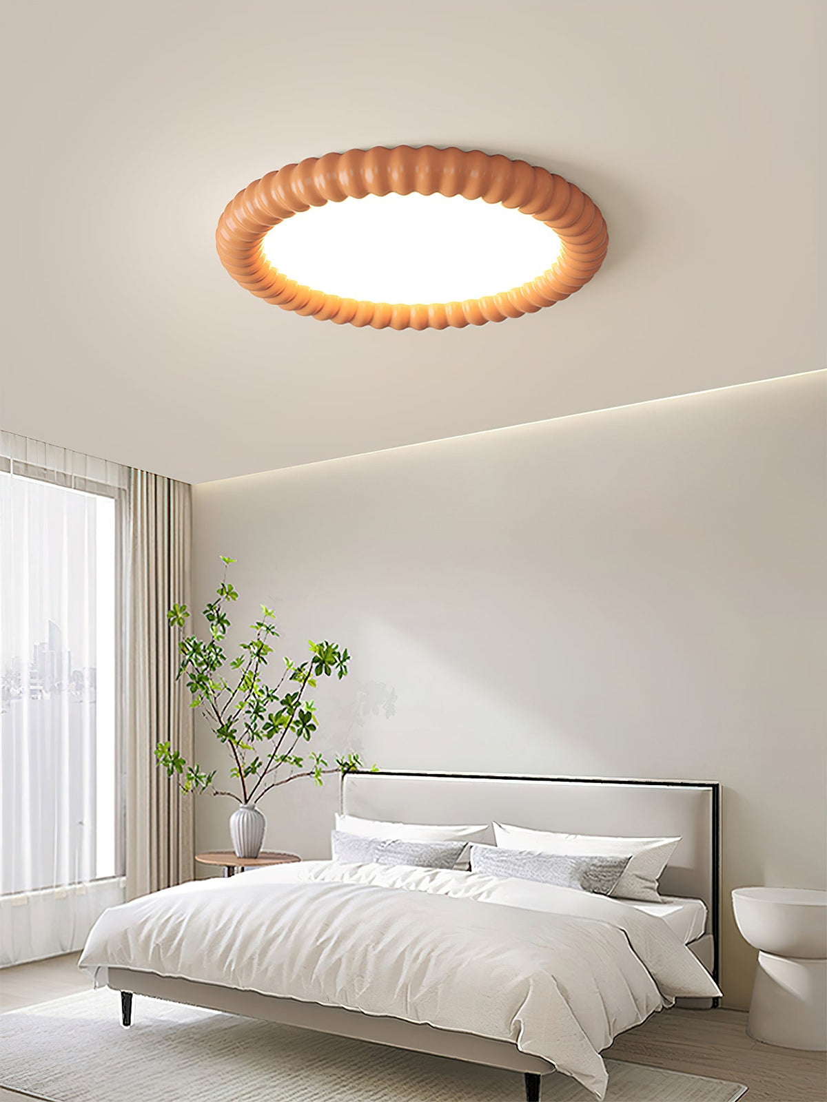 Wrenune Resin Ceiling Light-Moonnatur