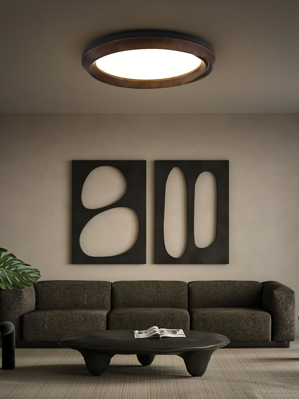 Vardenenna Wood Ceiling Light-Moonnatur