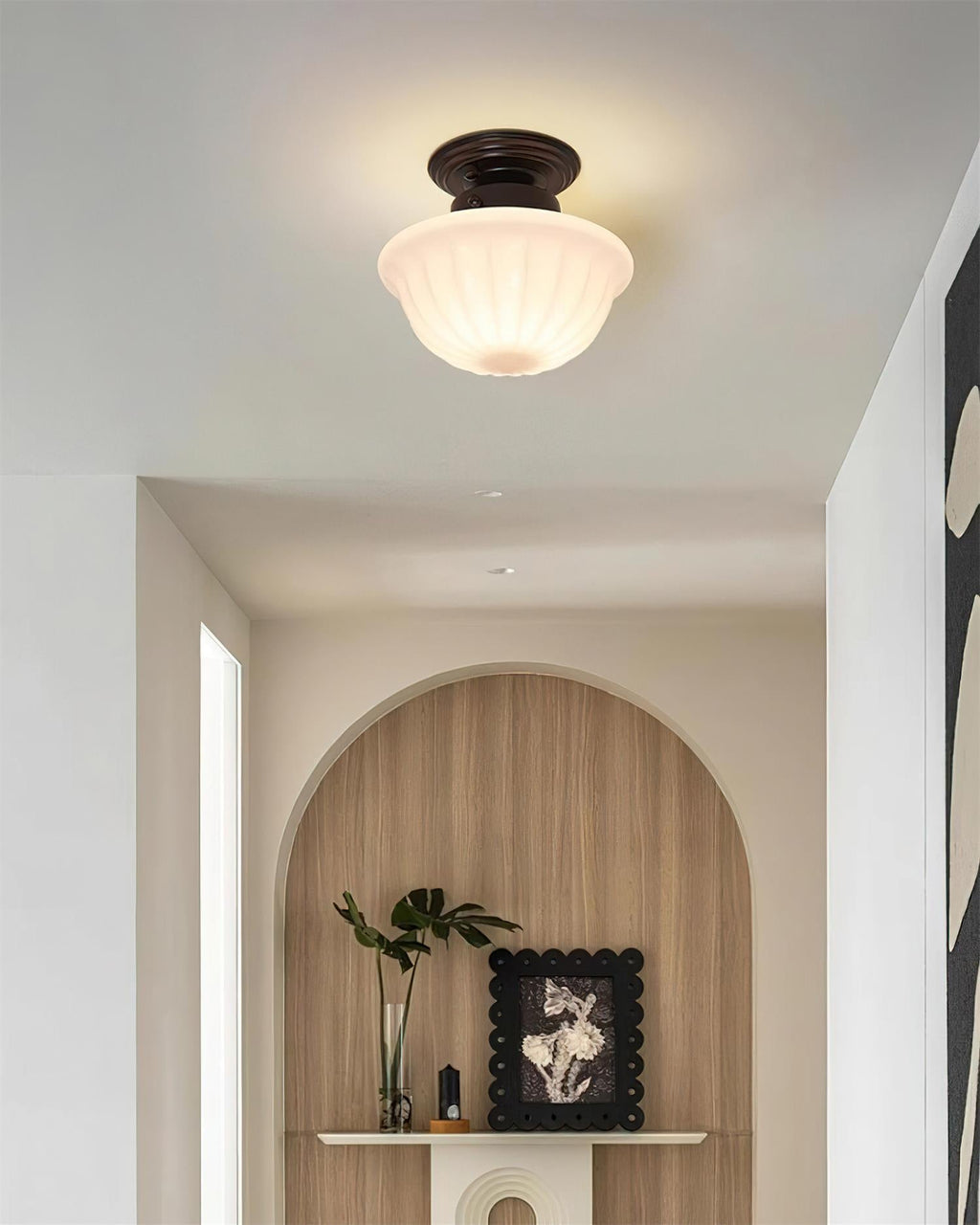Hildenfern Glass Ceiling Light-Moonnatur
