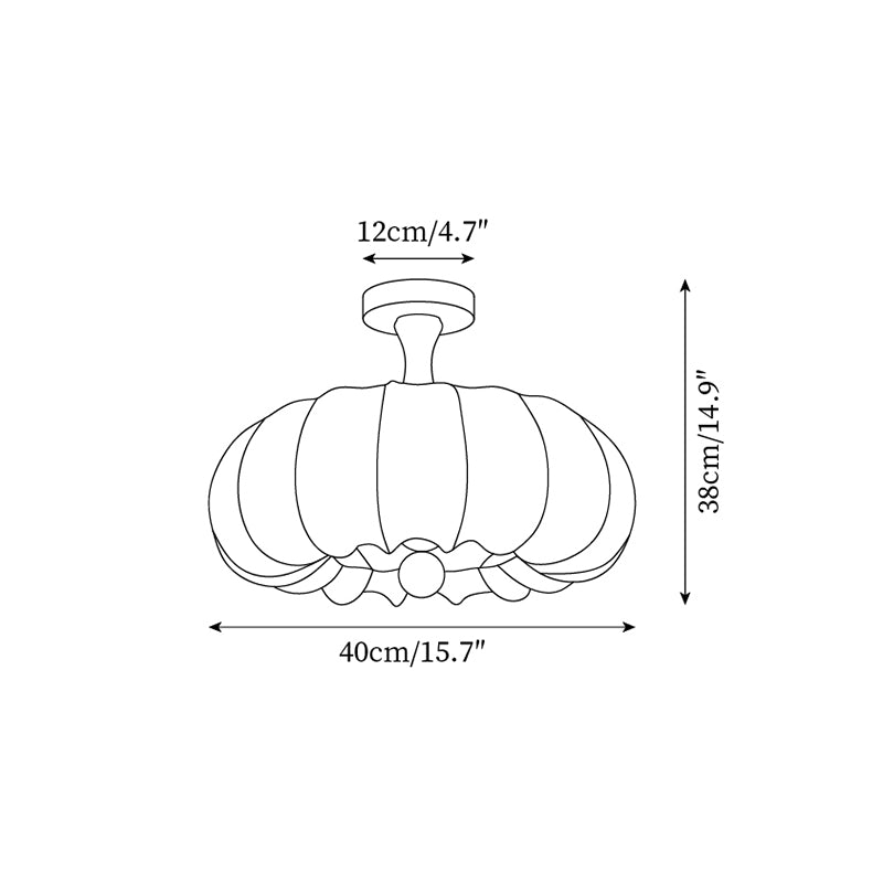 Finverwell Fabric Ceiling Light-Moonnatur