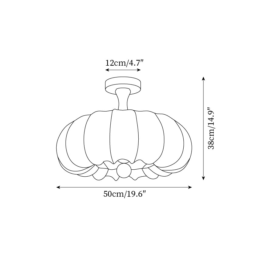 Finverwell Fabric Ceiling Light-Moonnatur