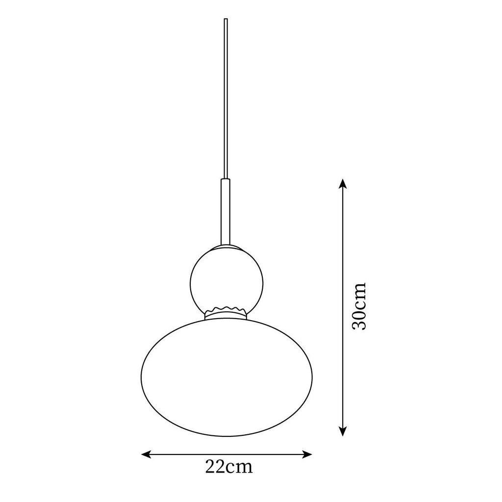 Renvereris Glass Pendant Light-Moonnatur