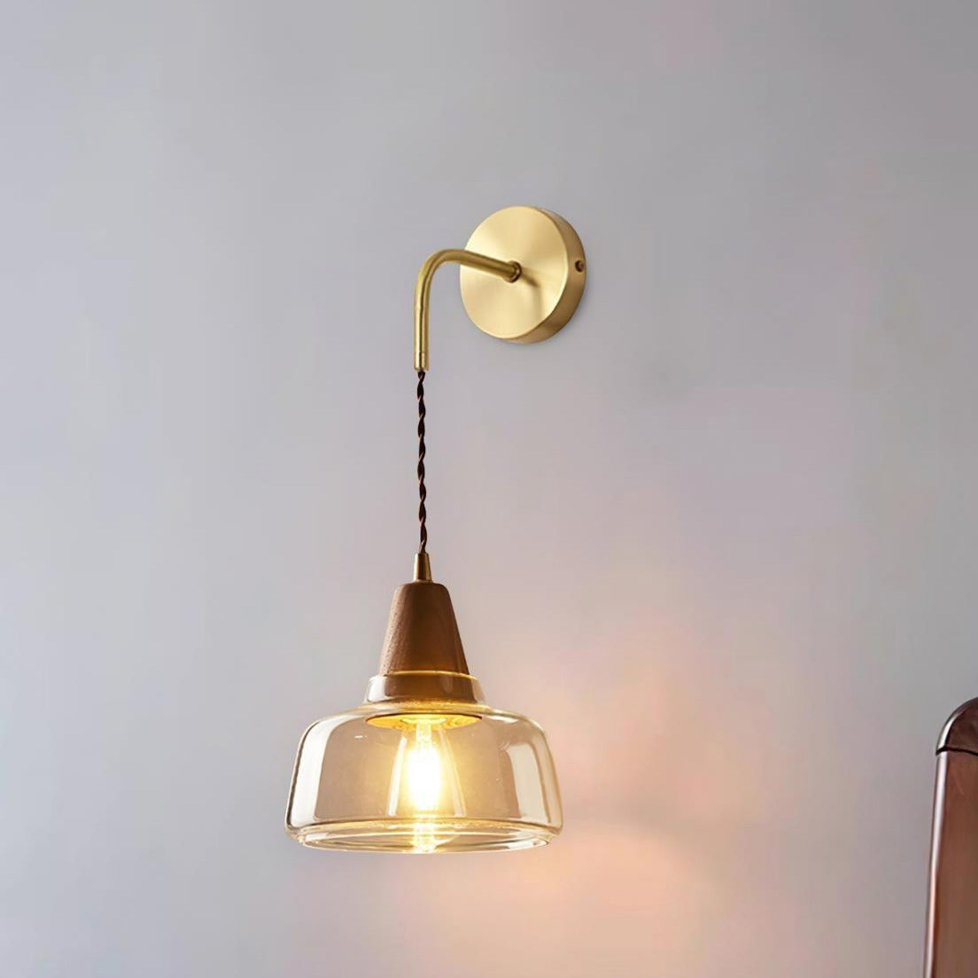 Lorrenara Glass Wall Light-Moonnatur