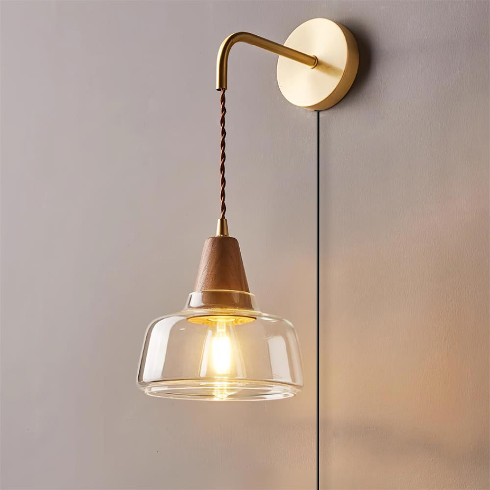 Lorrenara Glass Wall Light-Moonnatur