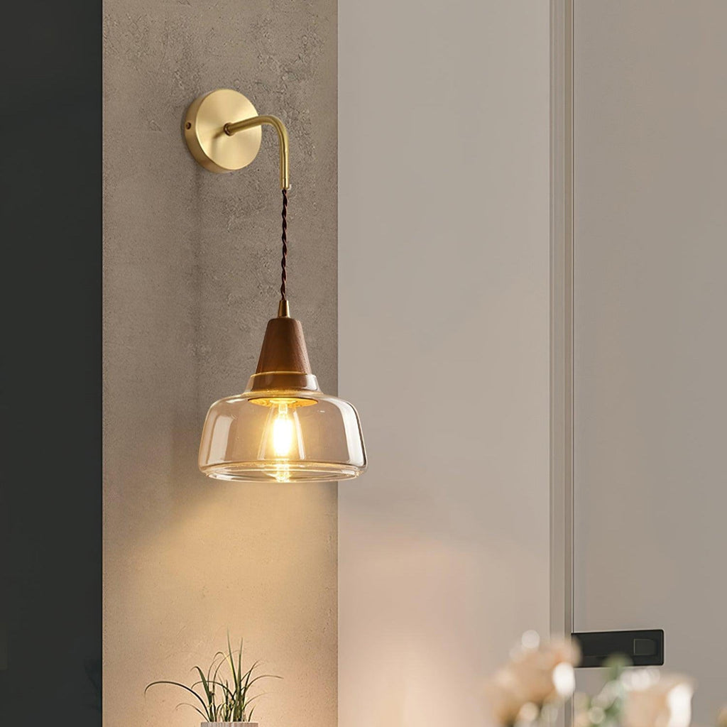 Lorrenara Glass Wall Light-Moonnatur