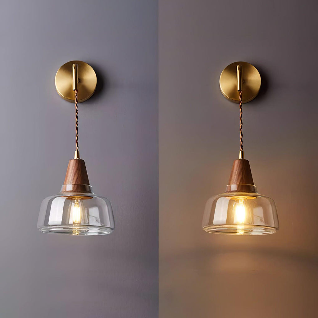 Lorrenara Glass Wall Light-Moonnatur