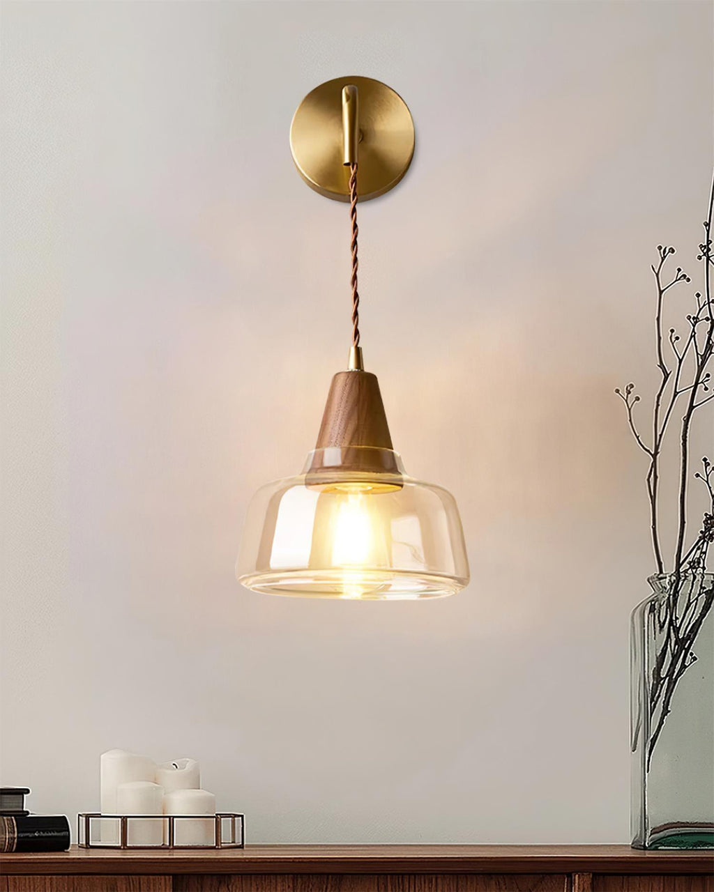Altonden Glass Wall Light-Moonnatur