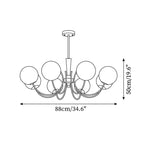Fenrenenora Glass Chandelier-Moonnatur