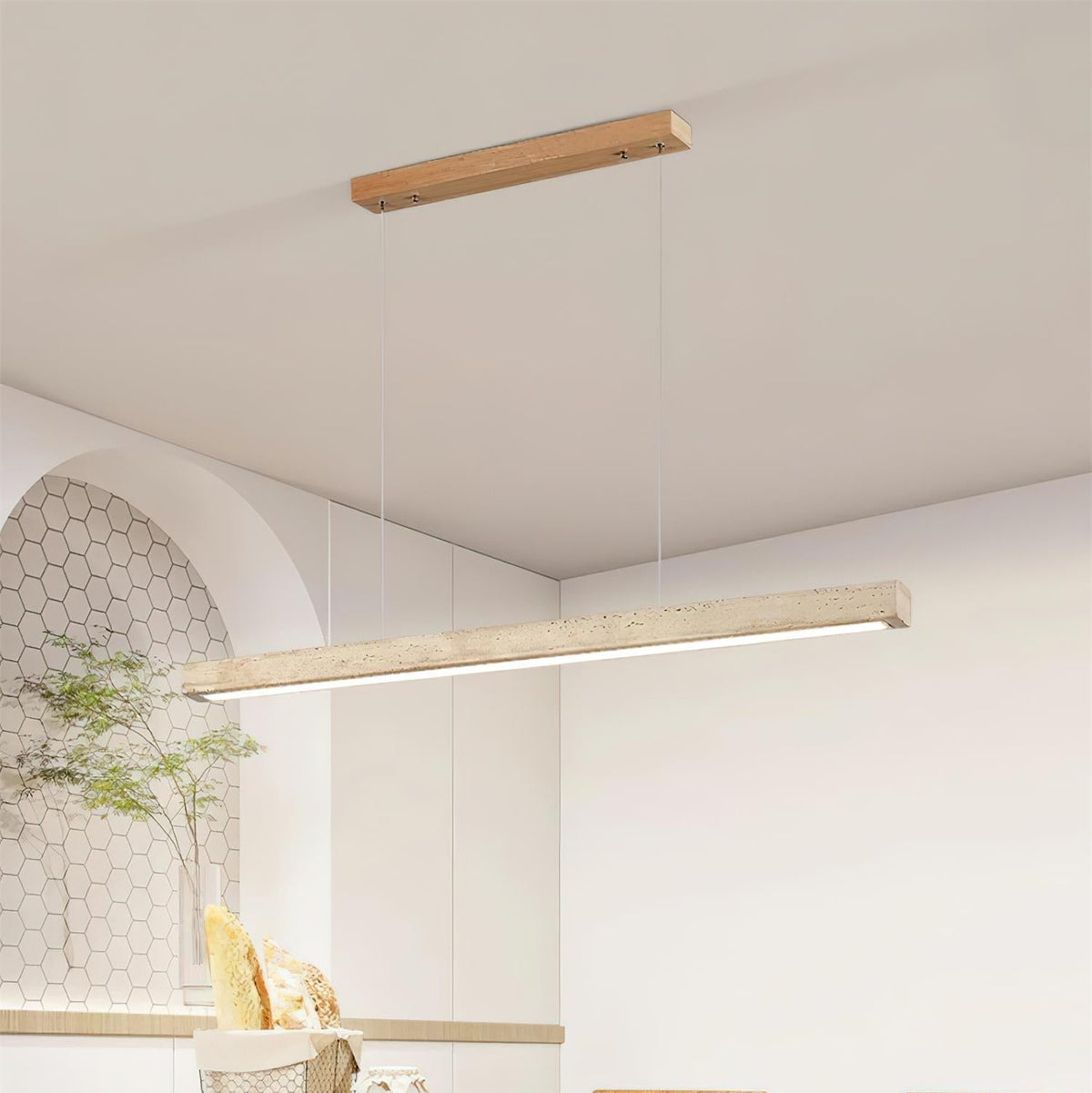 Brenelena Travertine Pendant Light-Moonnatur