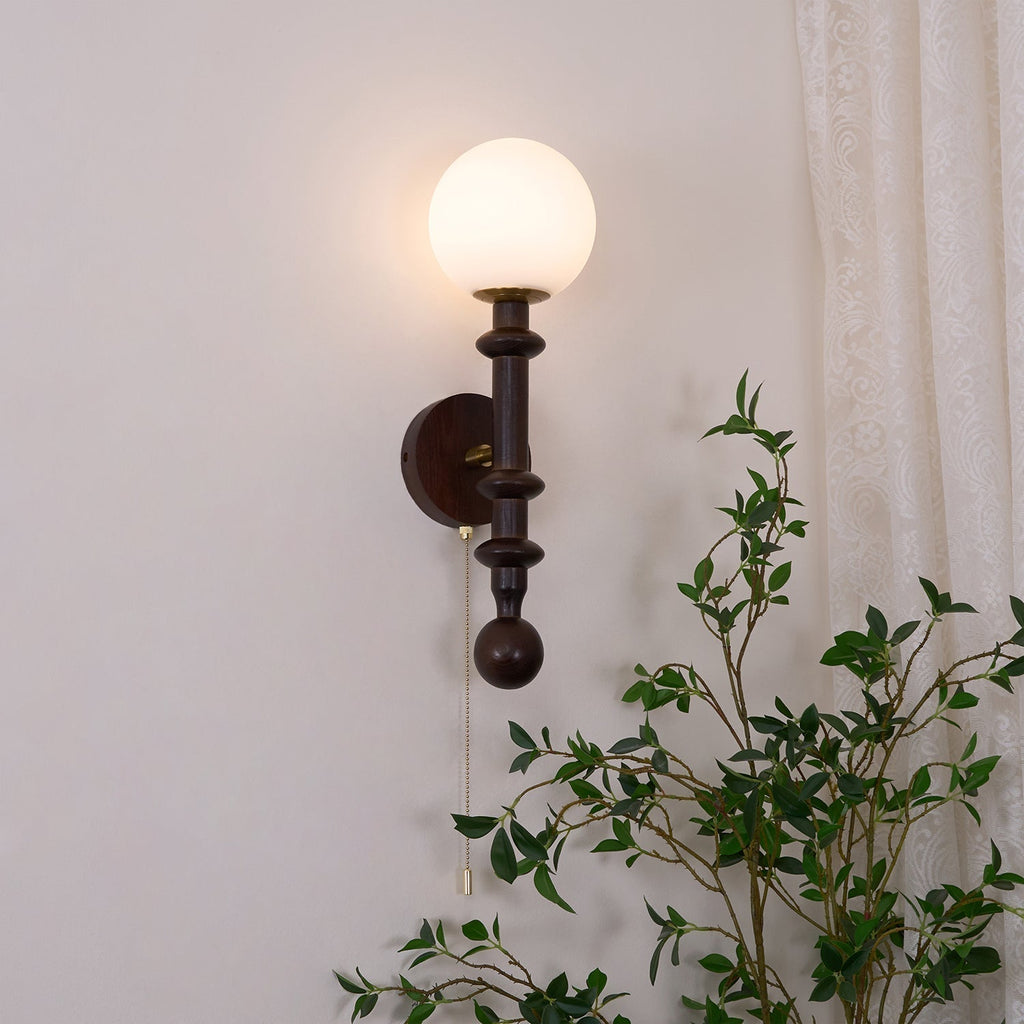 Davenena Wood Wall Light-Moonnatur