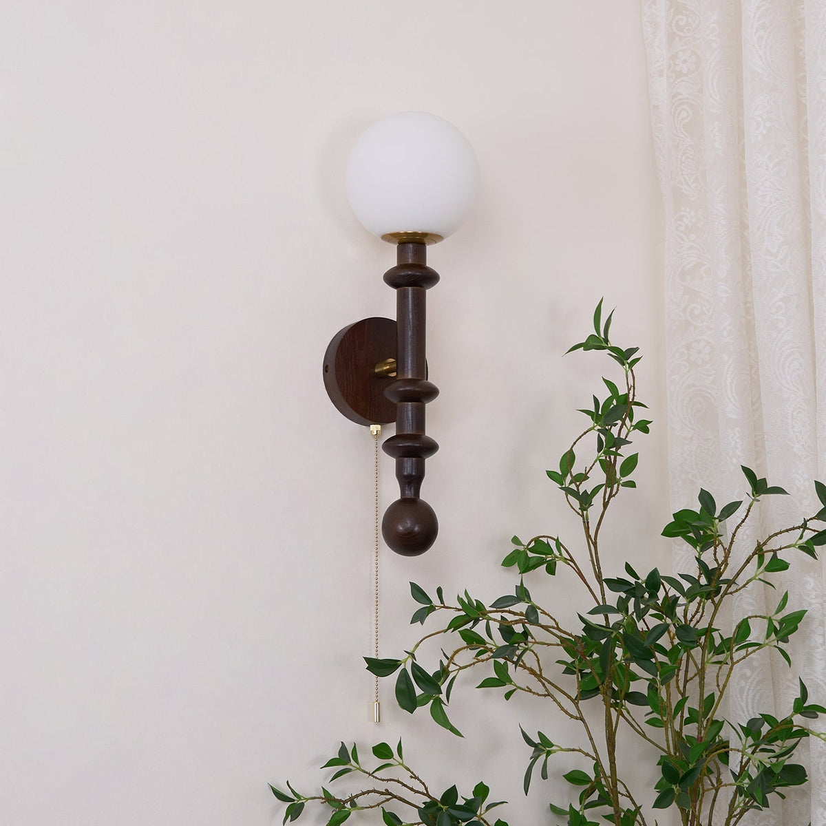 Davenena Wood Wall Light-Moonnatur