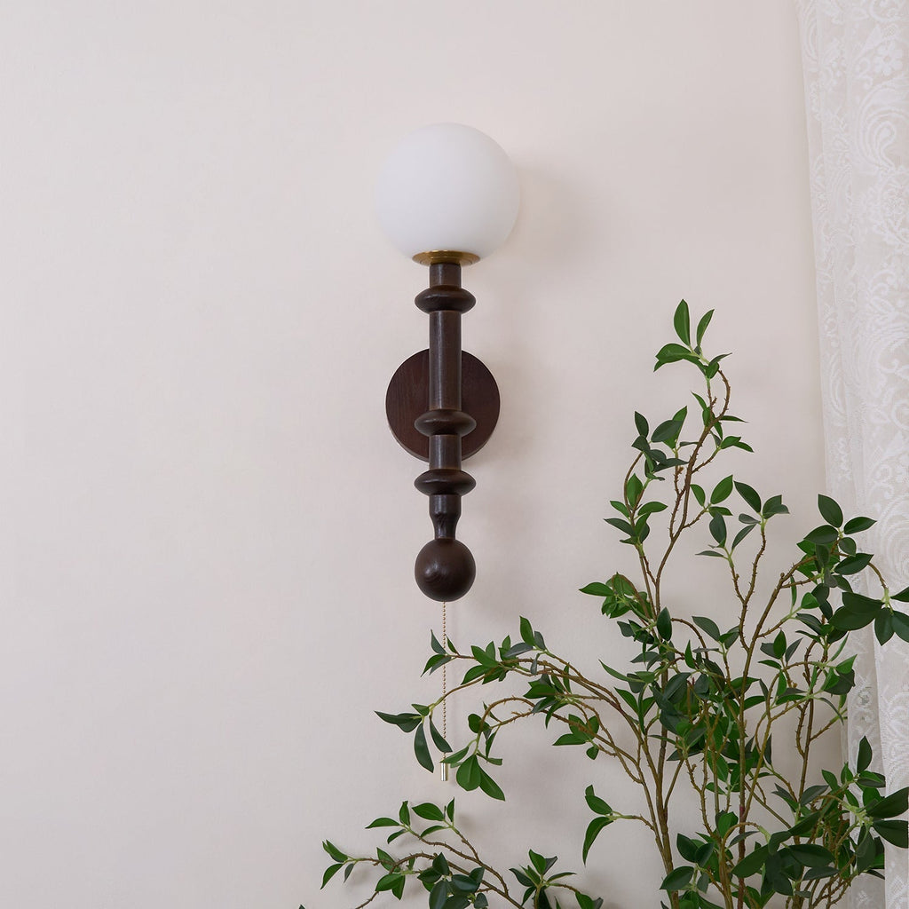 Davenena Wood Wall Light-Moonnatur