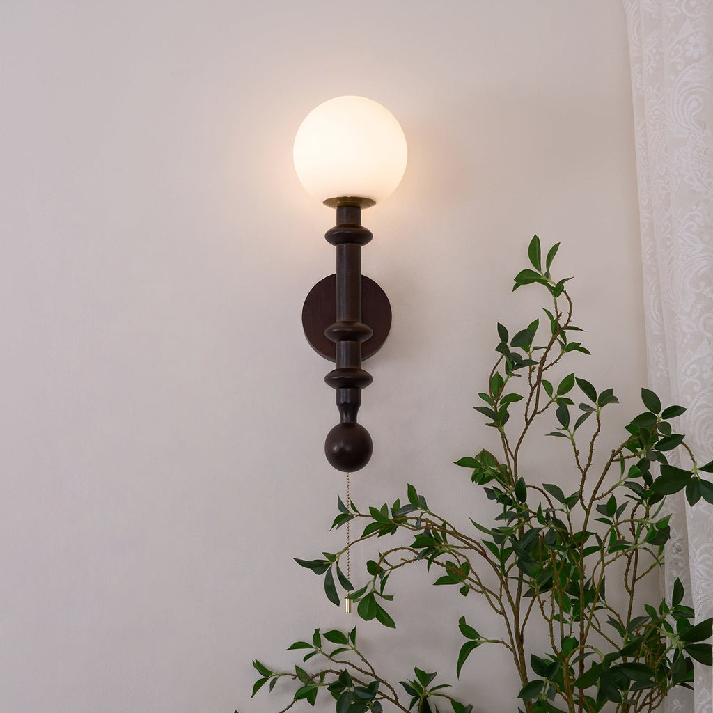 Davenena Wood Wall Light-Moonnatur