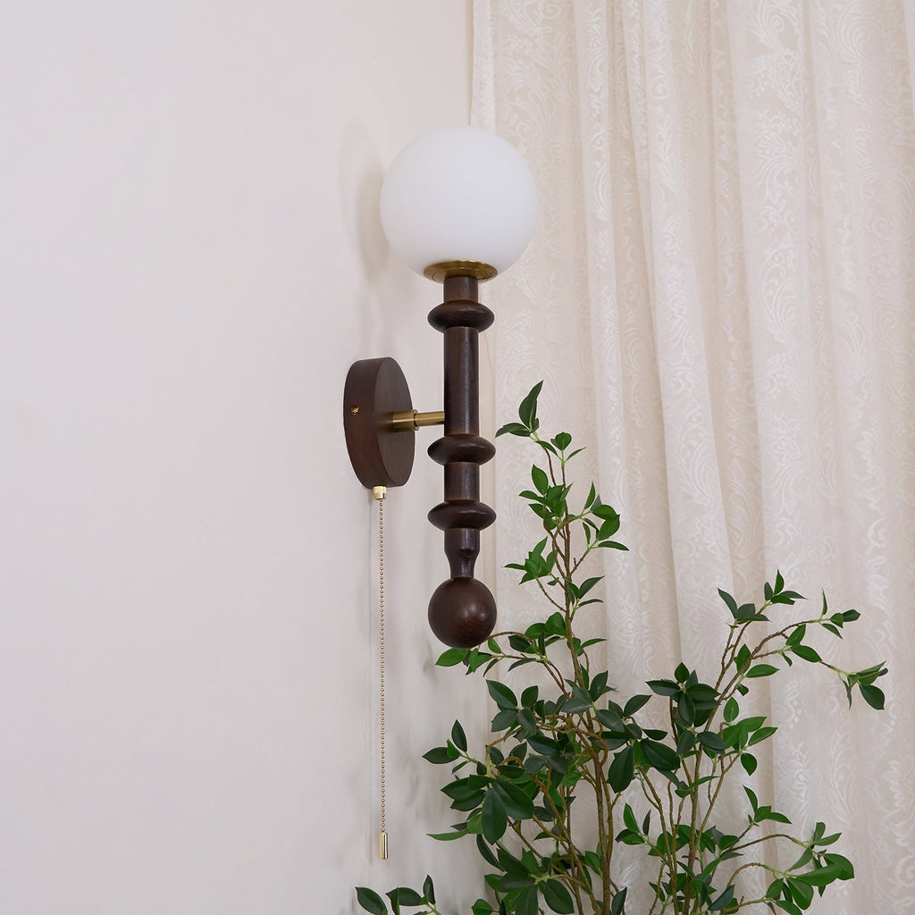 Davenena Wood Wall Light-Moonnatur