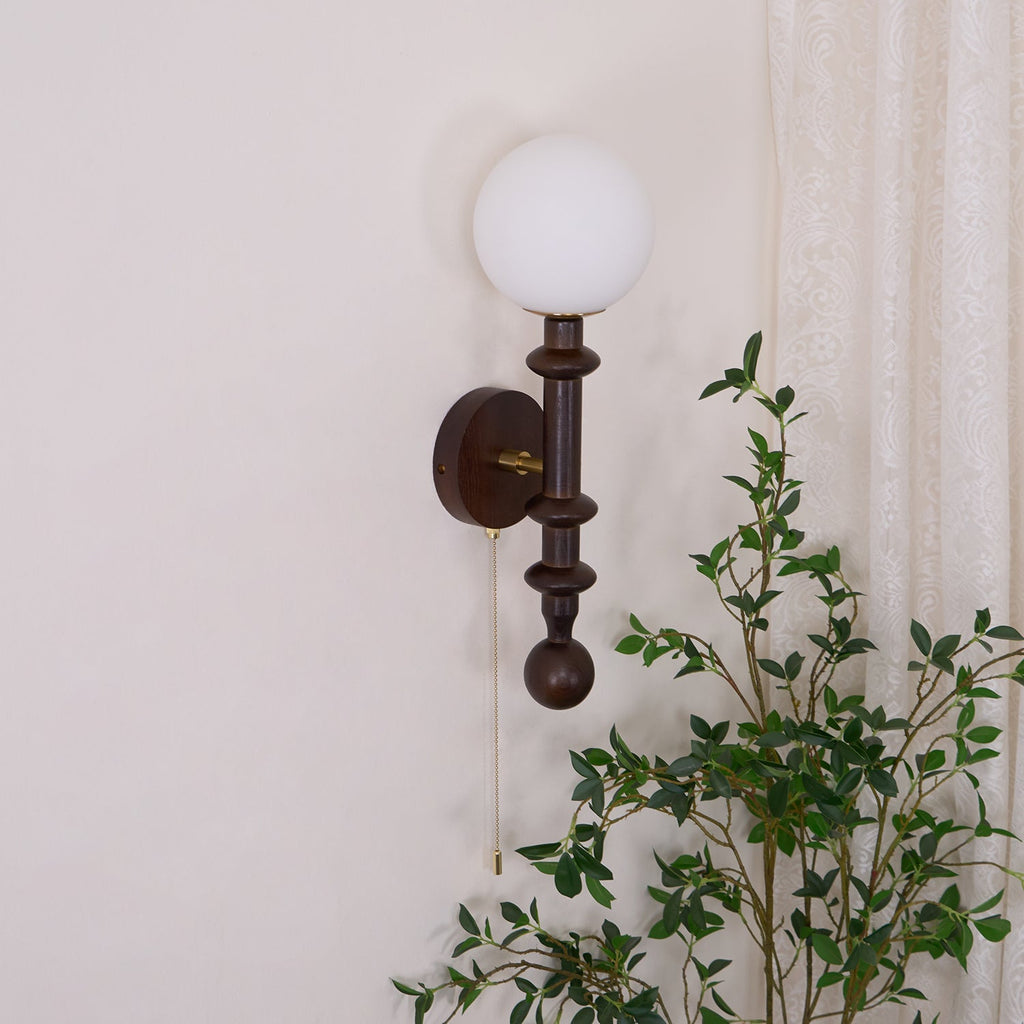 Davenena Wood Wall Light-Moonnatur