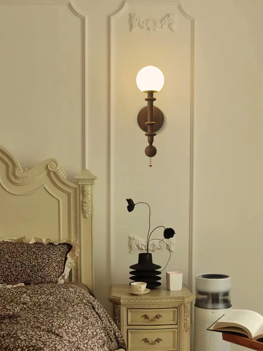 Davenena Wood Wall Light-Moonnatur