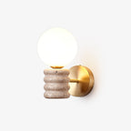 Marvenwren Travertine Wall Light-Moonnatur