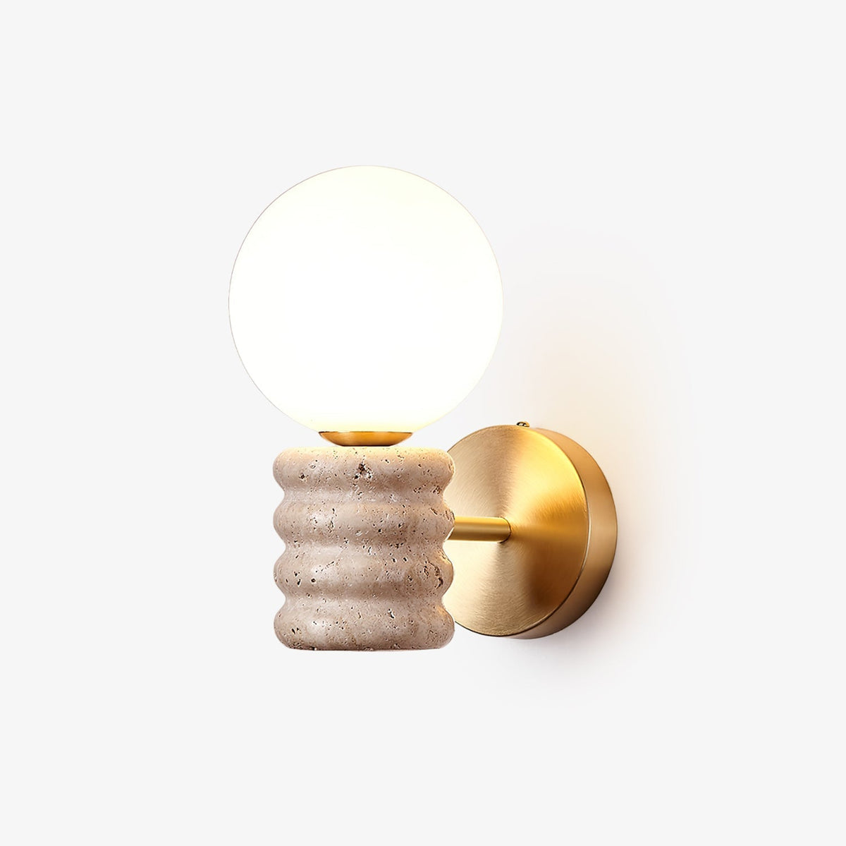Marvenwren Travertine Wall Light-Moonnatur