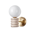 Marvenwren Travertine Wall Light-Moonnatur