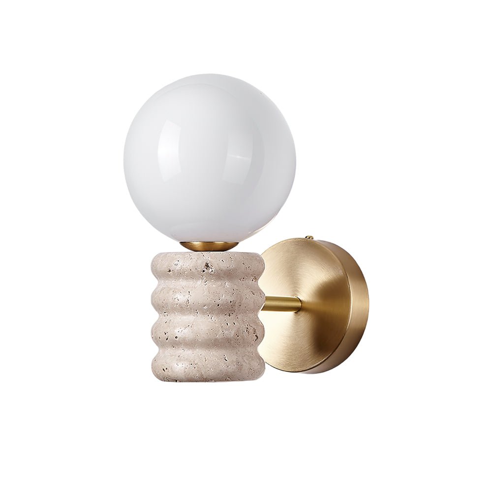 Marvenwren Travertine Wall Light-Moonnatur