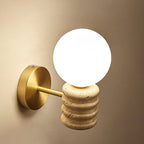Marvenwren Travertine Wall Light-Moonnatur