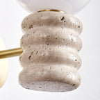Marvenwren Travertine Wall Light-Moonnatur