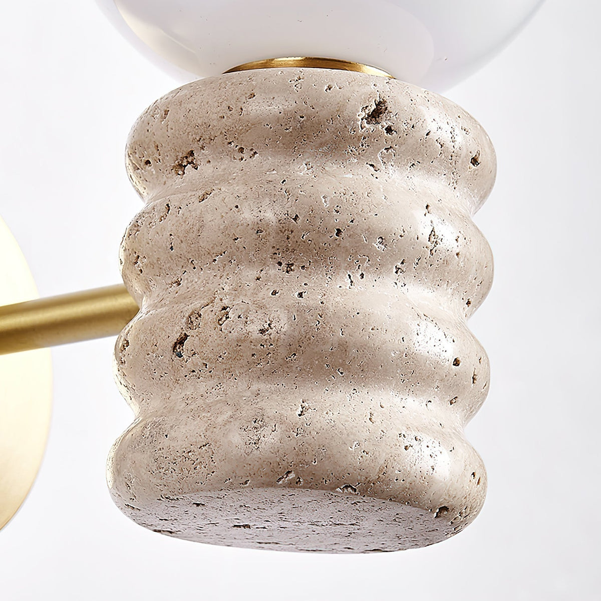 Marvenwren Travertine Wall Light-Moonnatur