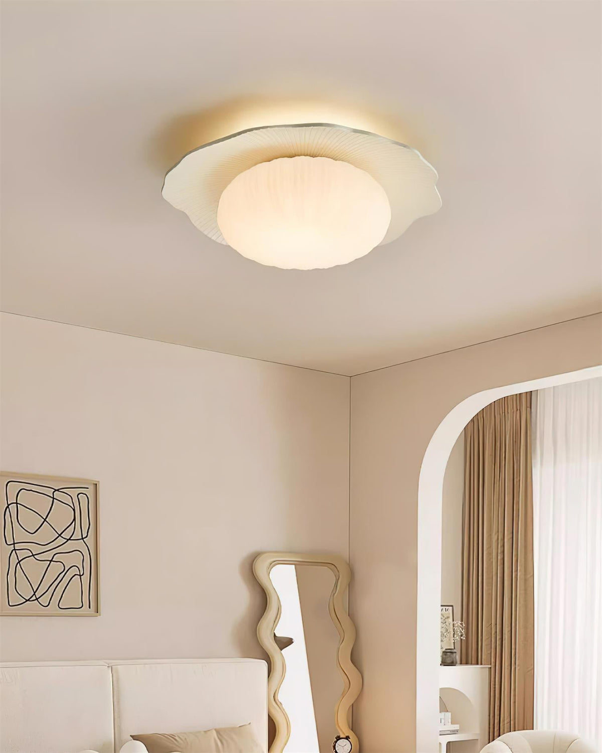 Caldeneth Resin Ceiling Light-Moonnatur