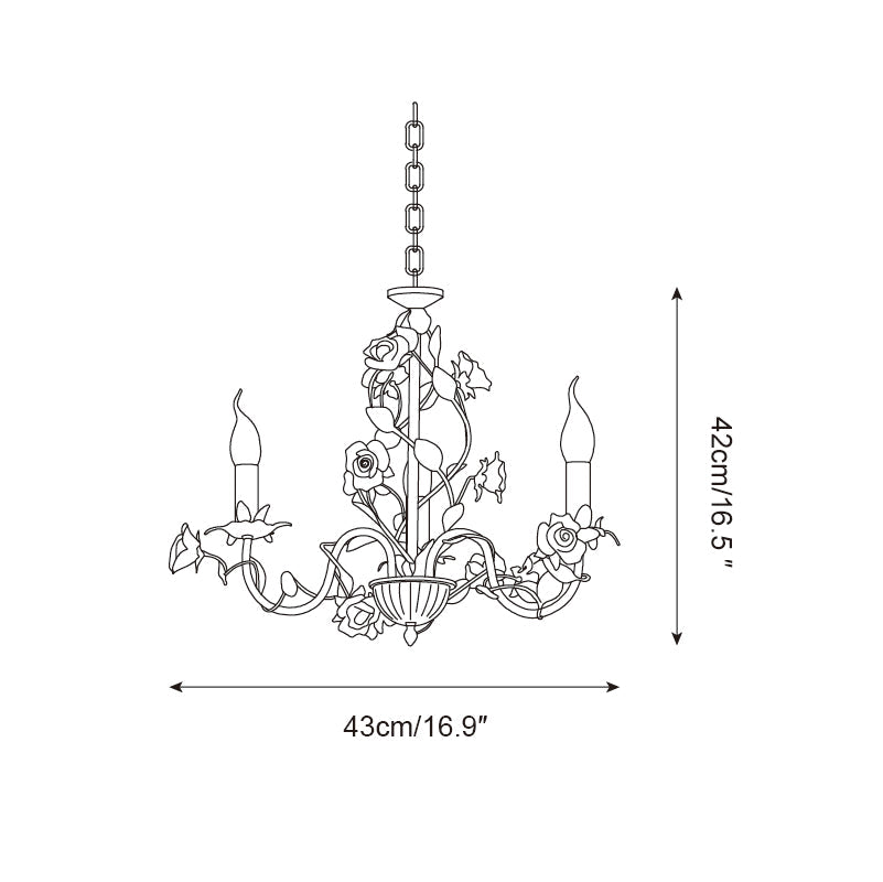 Edrenlynne Ceramic Chandelier-Moonnatur