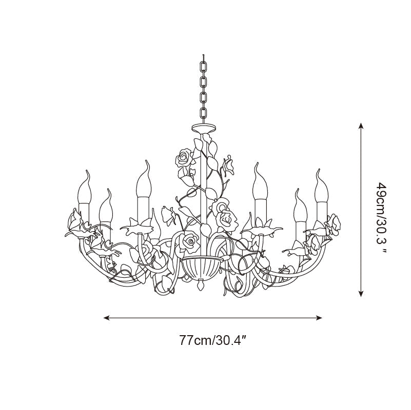 Edrenlynne Ceramic Chandelier-Moonnatur