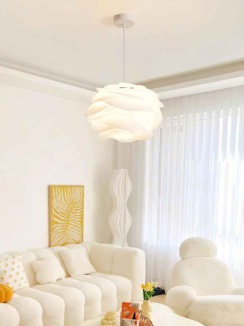 Evelora PVC Pendant Light-Moonnatur