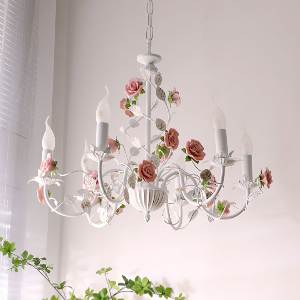 Edrenlynne Ceramic Chandelier-Moonnatur