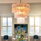 Verrenwell Glass Chandelier-Moonnatur