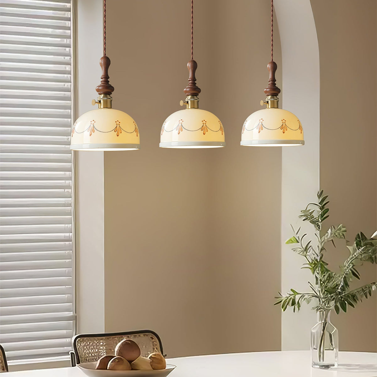Darnelelle Ceramic Pendant Light-Moonnatur
