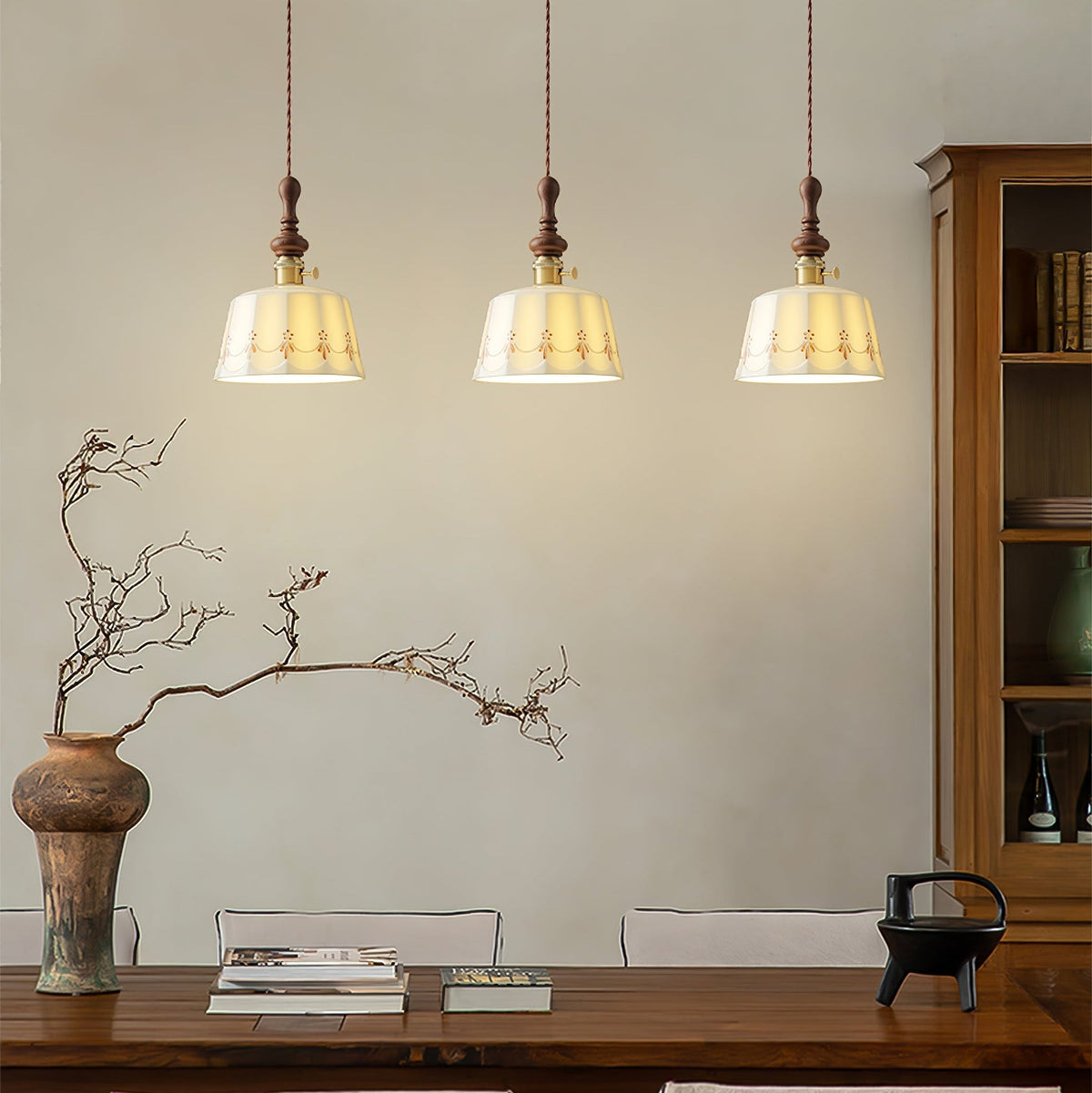 Darnelelle Ceramic Pendant Light-Moonnatur