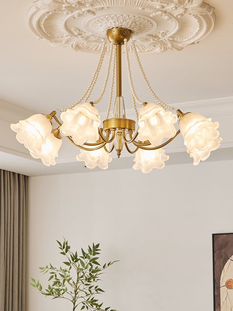 Rovena Glass Chandelier-Moonnatur