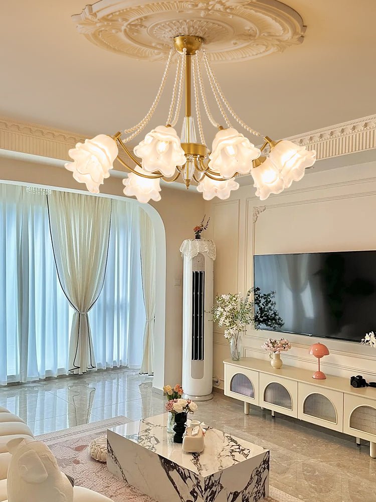 Rovena Glass Chandelier-Moonnatur