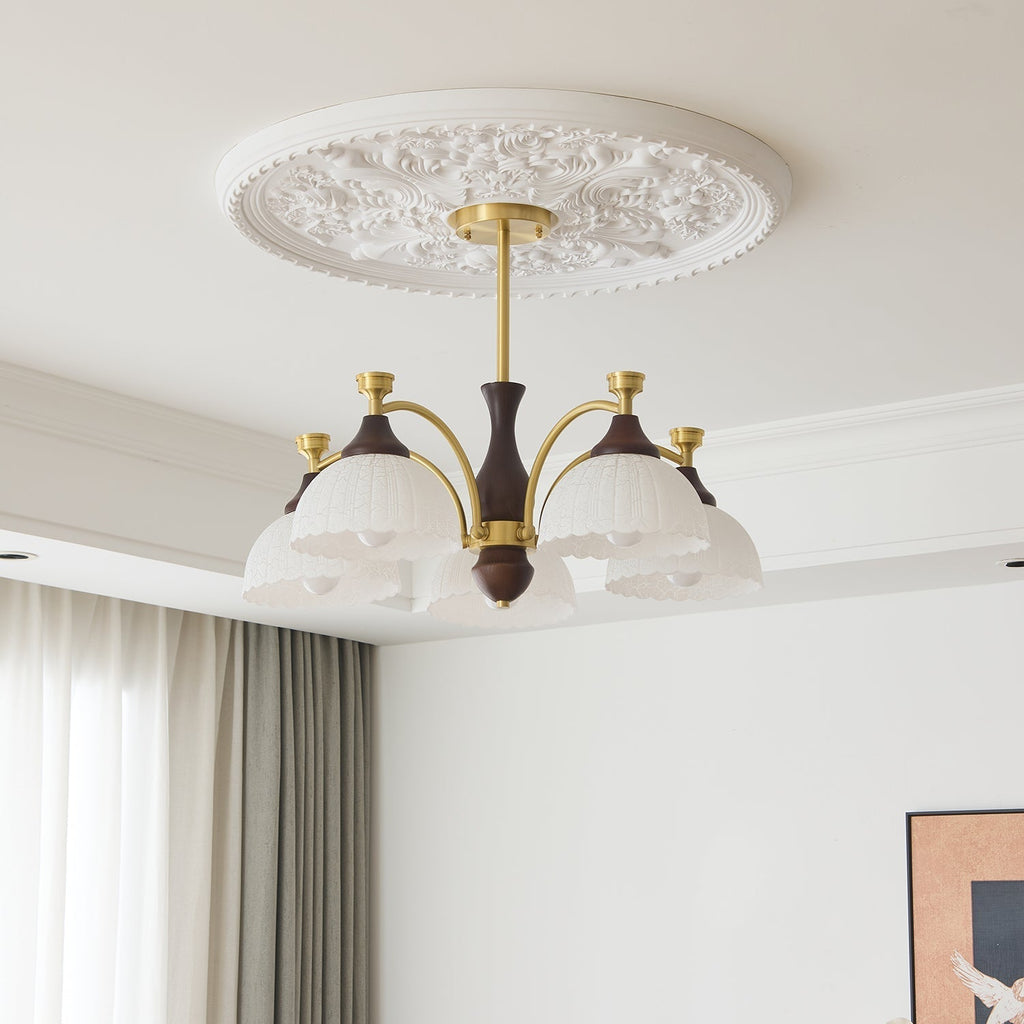 Sovara Wood Chandelier-Moonnatur