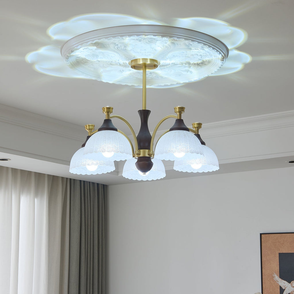 Sovara Wood Chandelier-Moonnatur