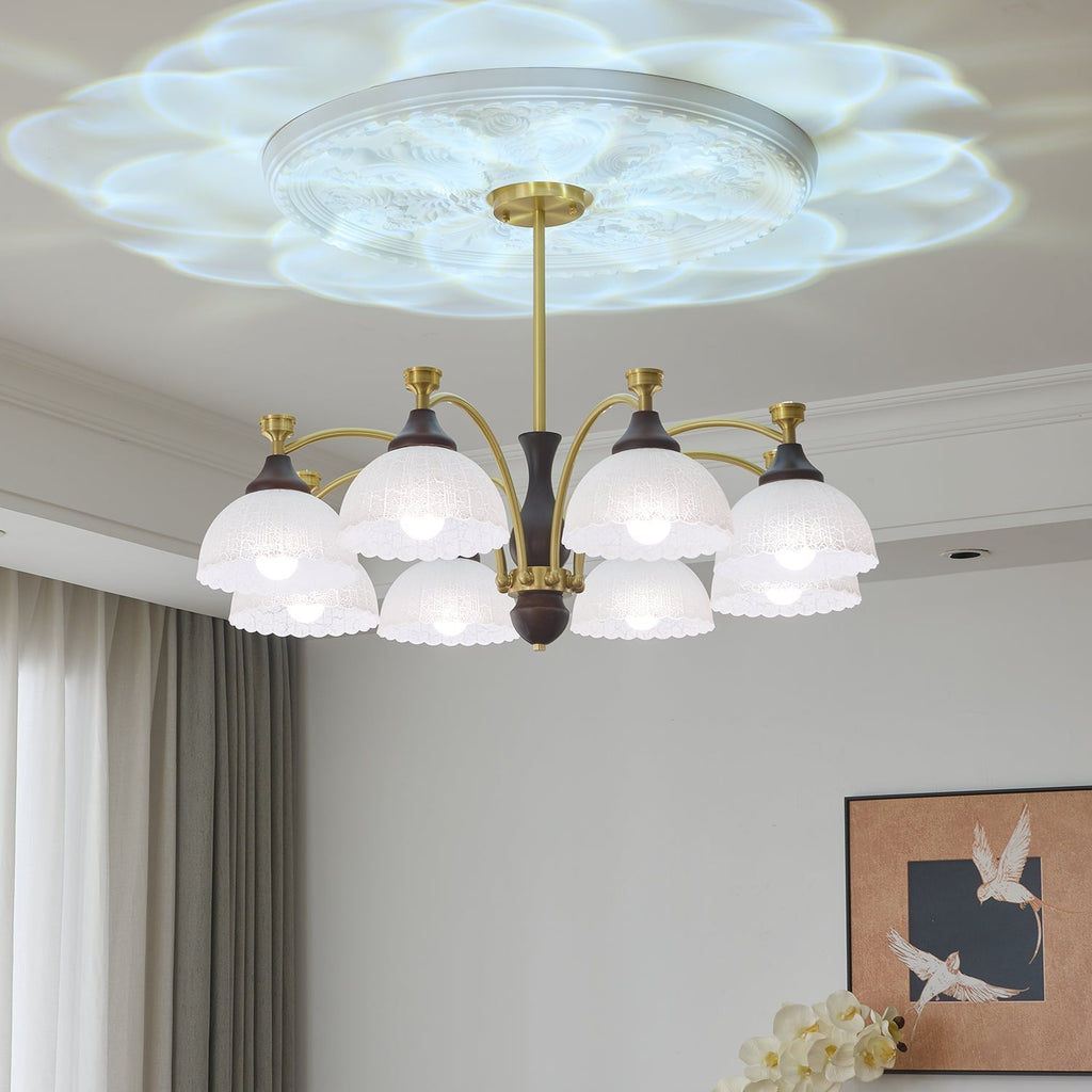 Sovara Wood Chandelier-Moonnatur