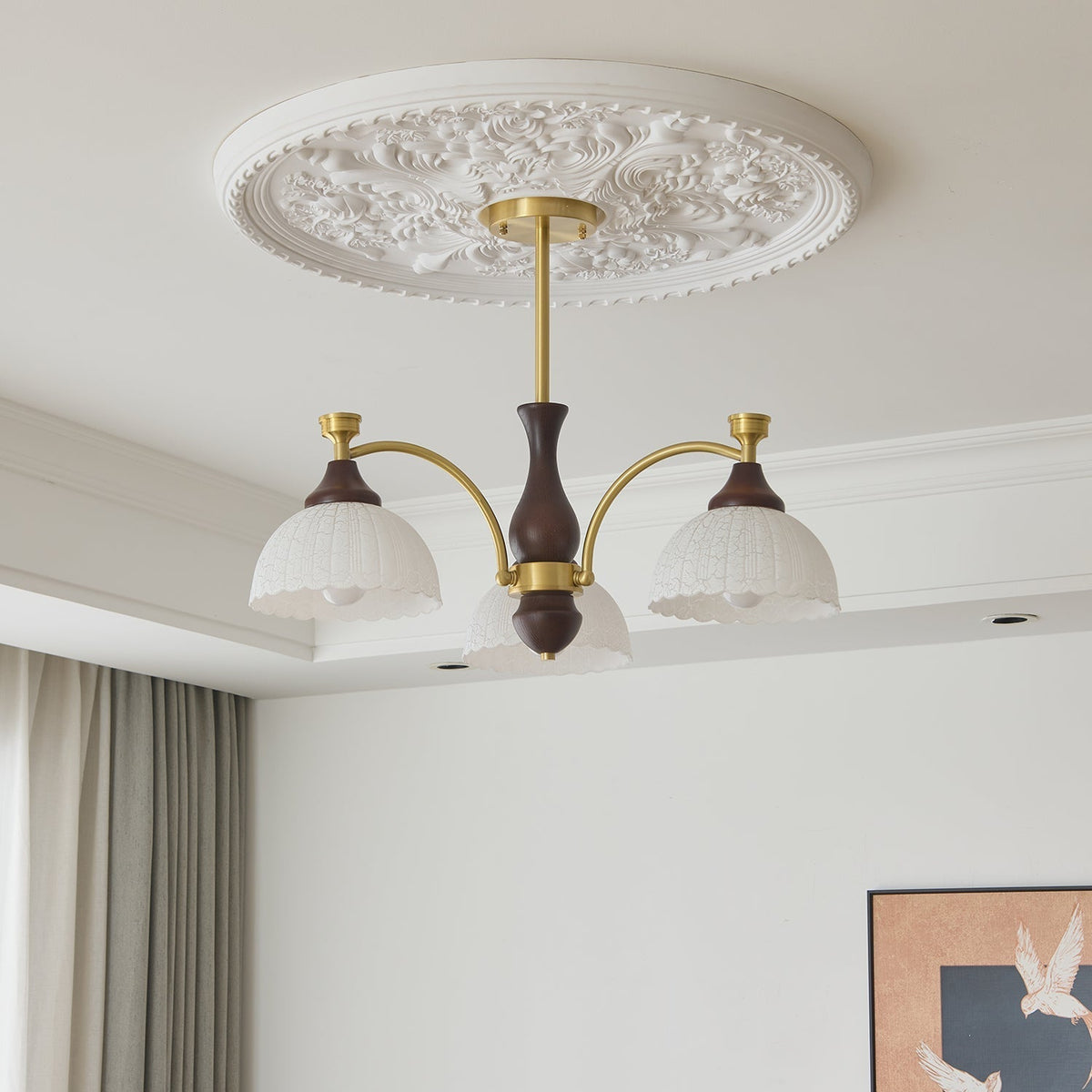 Sovara Wood Chandelier-Moonnatur