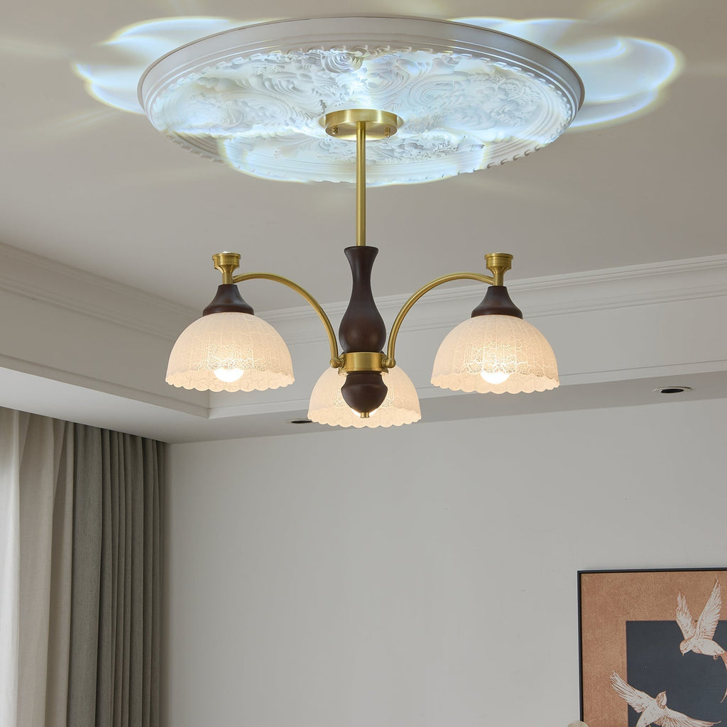 Sovara Wood Chandelier-Moonnatur