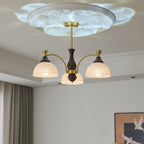 Sovara Wood Chandelier-Moonnatur