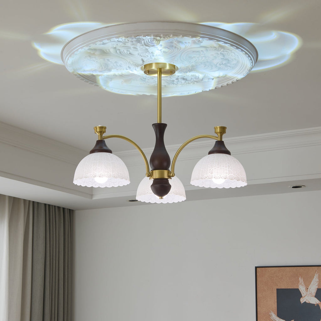 Sovara Wood Chandelier-Moonnatur