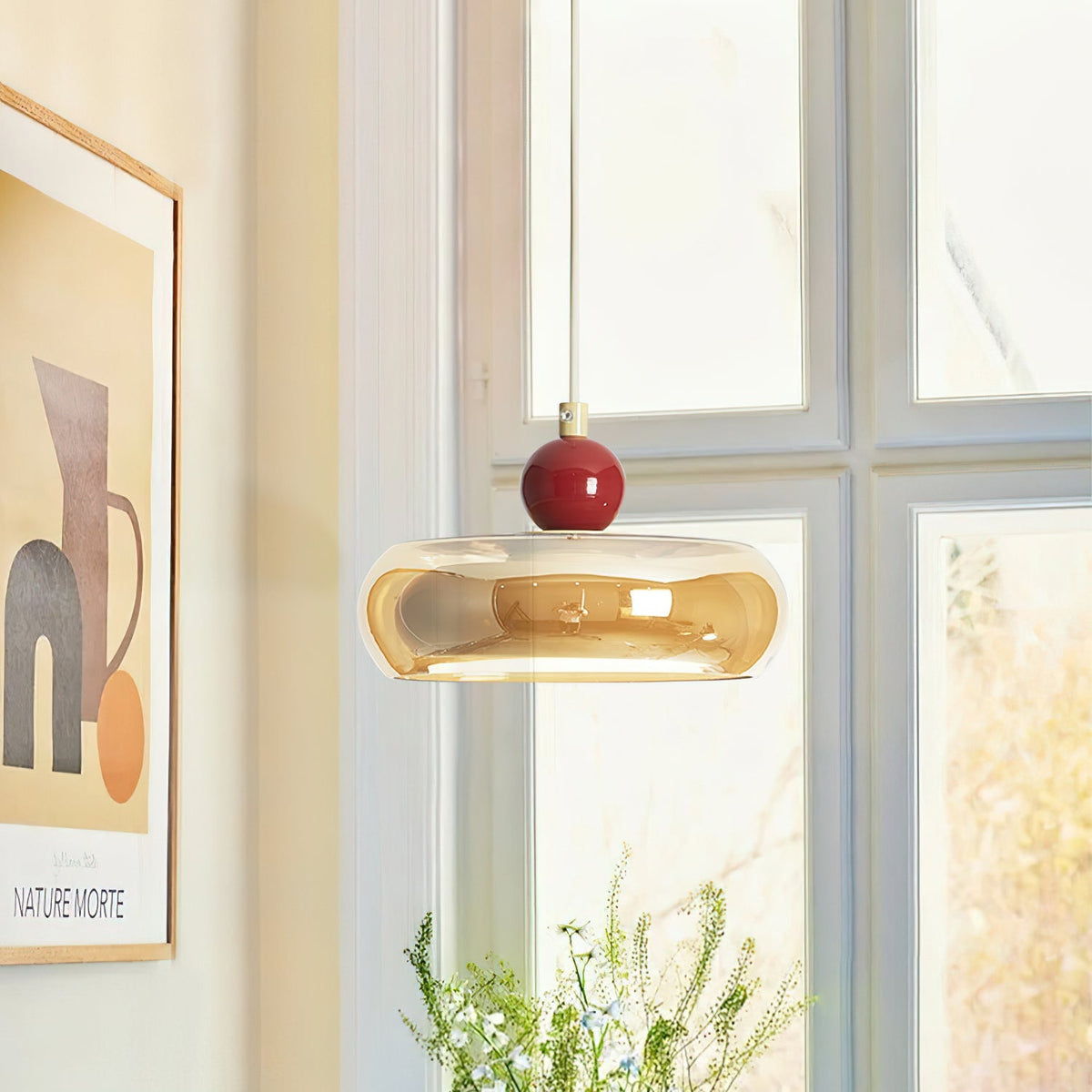 Ferrowwood Glass Pendant Light-Moonnatur