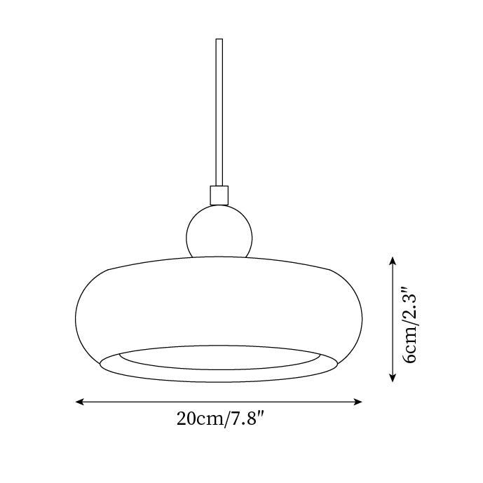 Ferrowwood Glass Pendant Light-Moonnatur